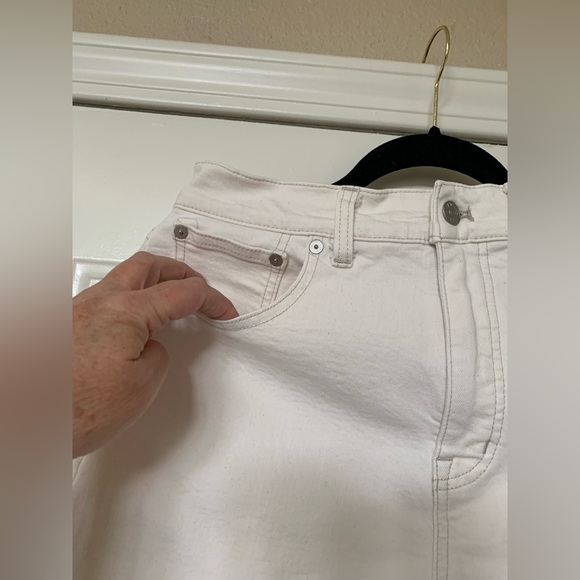 Madewell The 90s Straight High Rise Jeans Vintage Canvas Cream 🌴 - Picture 8 of 15